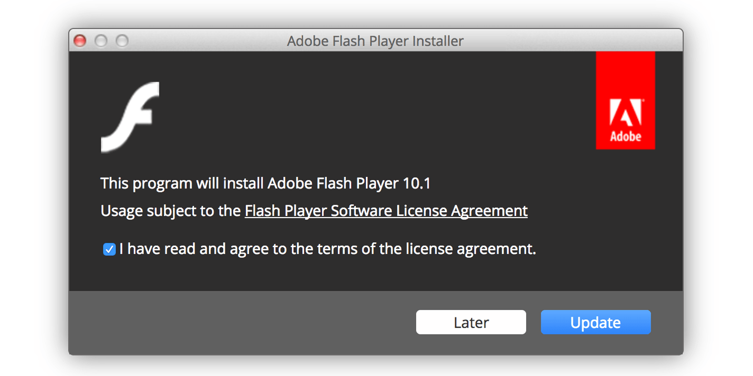adobe flash player for mac cierra
